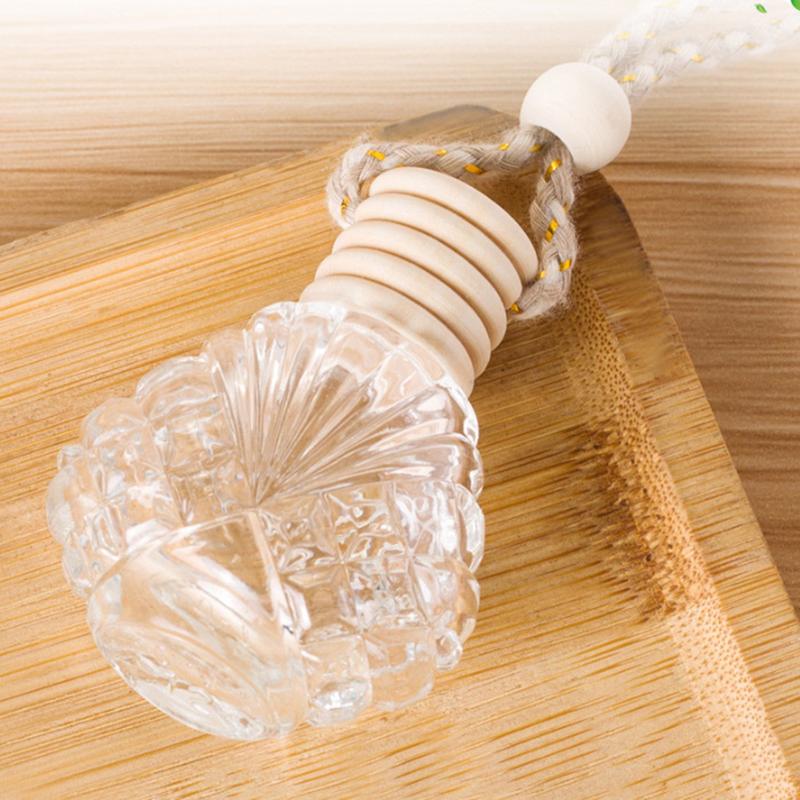 15 мл автомобильный прозрачный стеклянный пустой флакон для духов подвесной освежитель воздуха диффузор ароматизатор эфирное масло флакон многоразового использования