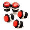 5 Pcs Momentary Push Buttons Horn Switch