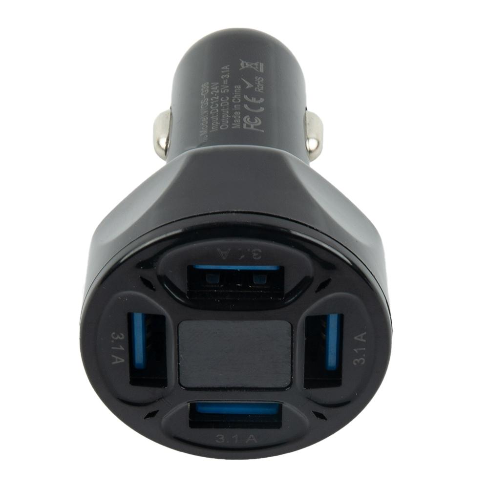 12-24 В автомобильное зарядное устройство 3.1A быстрая зарядка 4 порта USB автомобильное зарядное устройство адаптер горячая распродажа