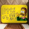 cartoon T-The S-Simpsons Floor Mat Soft Flannel Floor Mat  Suitable for Entryways, Living Rooms, Bedrooms, and Bathrooms