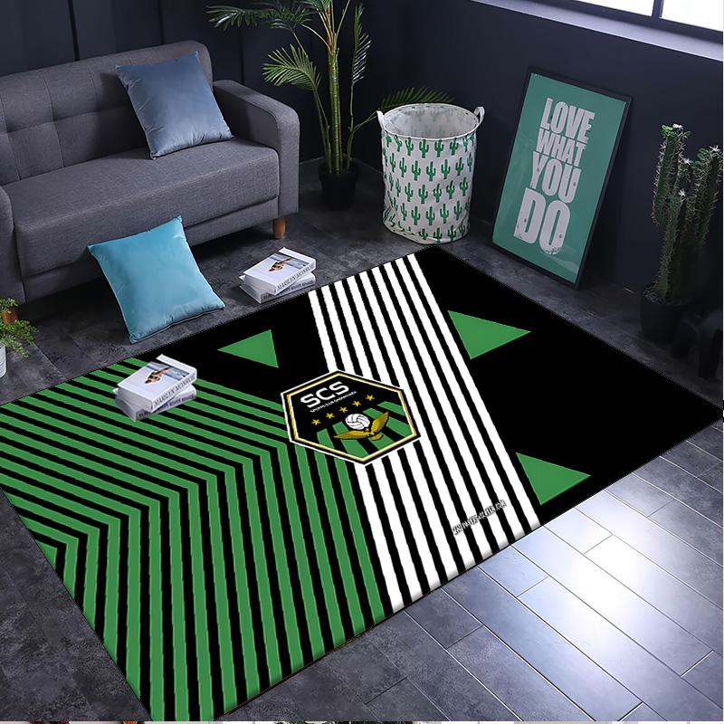 1PC rug Sassuolo Football Crest Design Carpet, Chair Rug,Area Rug for Office Bedroom living rooms bedroom, Doormat decor Christmas fan gifts