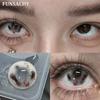 FUNSACHY 2PCS Red Cosplay Contact Lenses Yearly Use Soft Anime Eyes Beauty Lenses for Halloween Party Eyes Makeup Fast Shipping