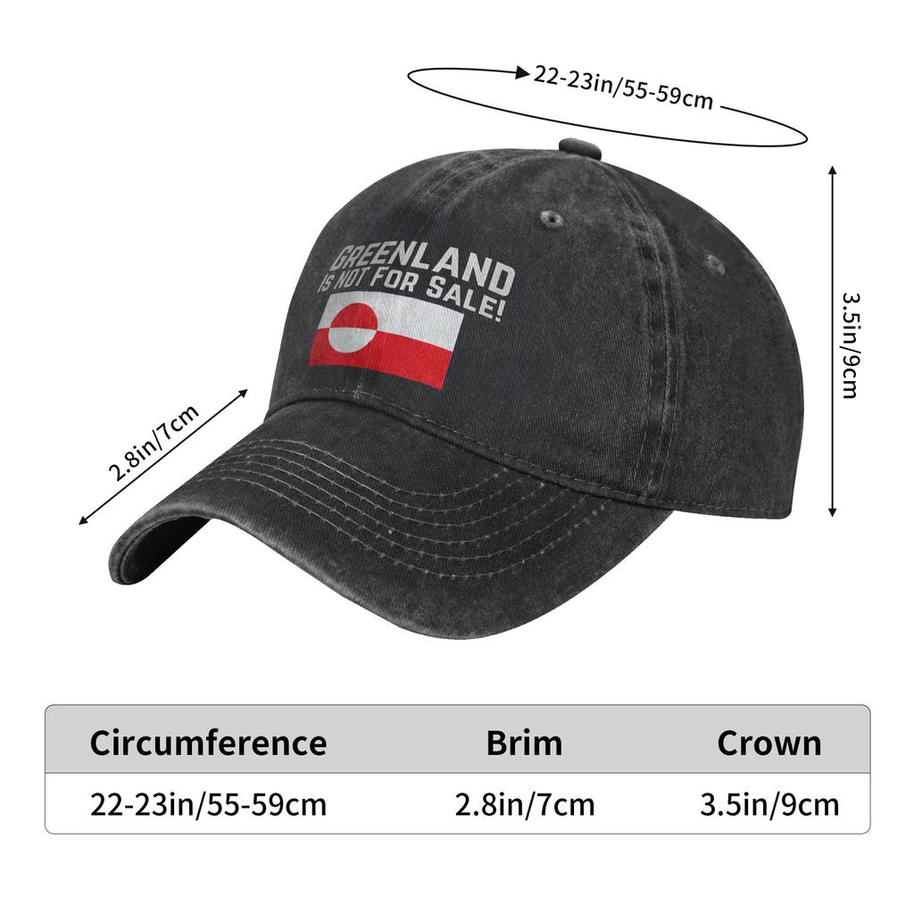 GrönlandFlagge Nicht für Verkaufspolitik Tops Zubehör Baseball Caps Outfits for Men Women Adjustable Trucker Hats