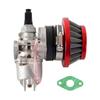Carburetor Carb Carby + Steel 44mm Air Filter + Stack for 47cc 49cc Mini Moto Dirt Pocket Bike ATV Quad Go Kart Minimoto