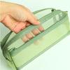 Transparent Pencil Case Large Capacity Stationery Storage Bag Portable Mesh Pen Bag  Student