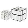 P168-6 Children'S Science And Education Puzzle Rubik'S Cube Smooth Racing 5.7Cm Second Order Rubik'S Cube Special Shaped Mirror Rubik'S Cube Silver