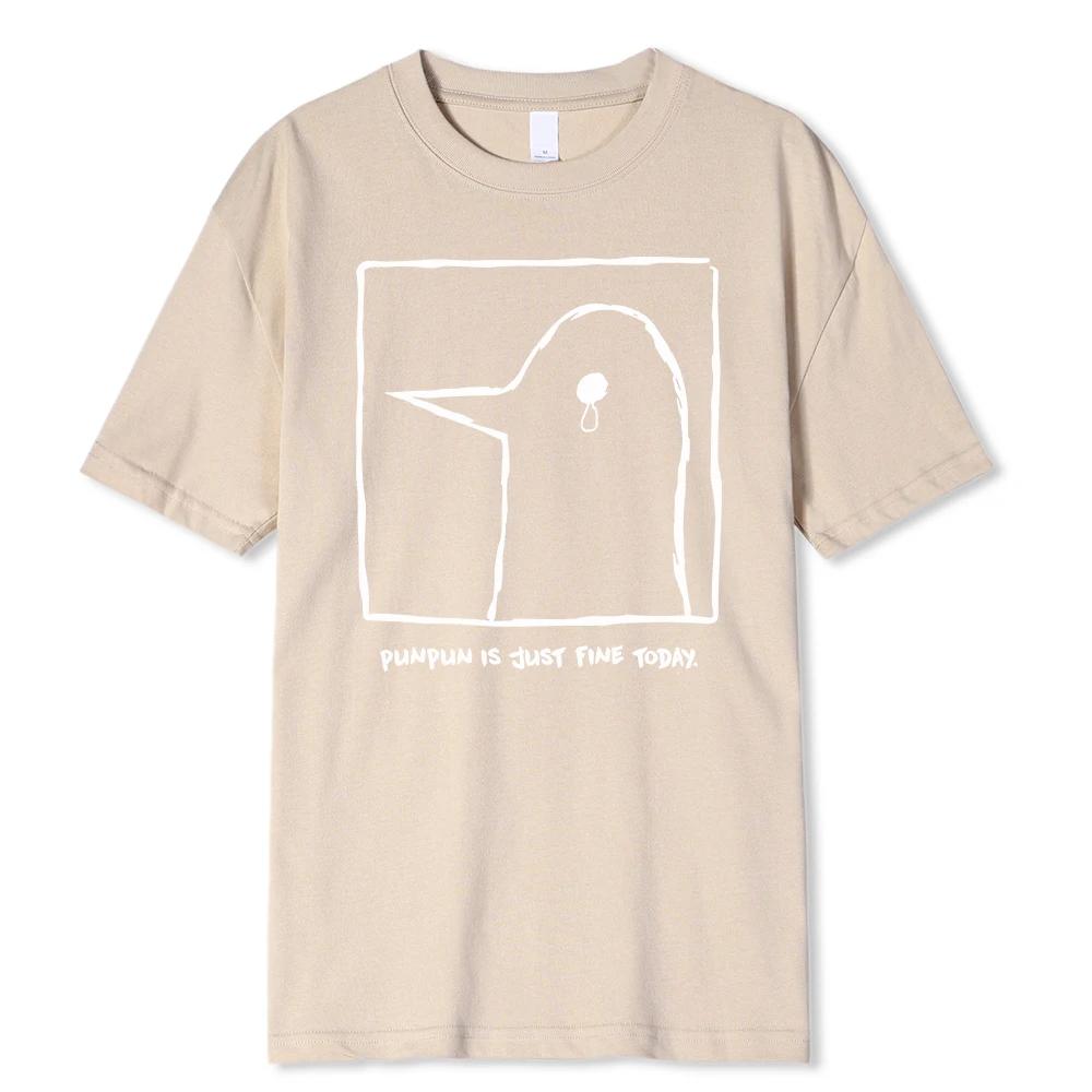 Oyasumi PunPun Modal Print T-Shirts Funny Anime Streetwear Camisetas UnisexShort-sleev Fashion Harajuku Cartoon Tee Shirt