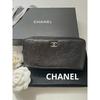 Used 【CHANEL】Rare  Camellia Long Wallet Round Zipper