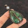 Tree Of Life Ruby Fuchsite Copper Pendant Wire Wrapped Pendant Gemstone Jewelry For Gift Rainbow Moonstone Pendant Handmade Copper Jewelry