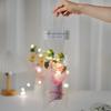 Flores Artificiales Teachers' Day Gift Table Decoration Handmade Cream Puff Flowers Bouquet Bucket Crochet Flower Bouquet