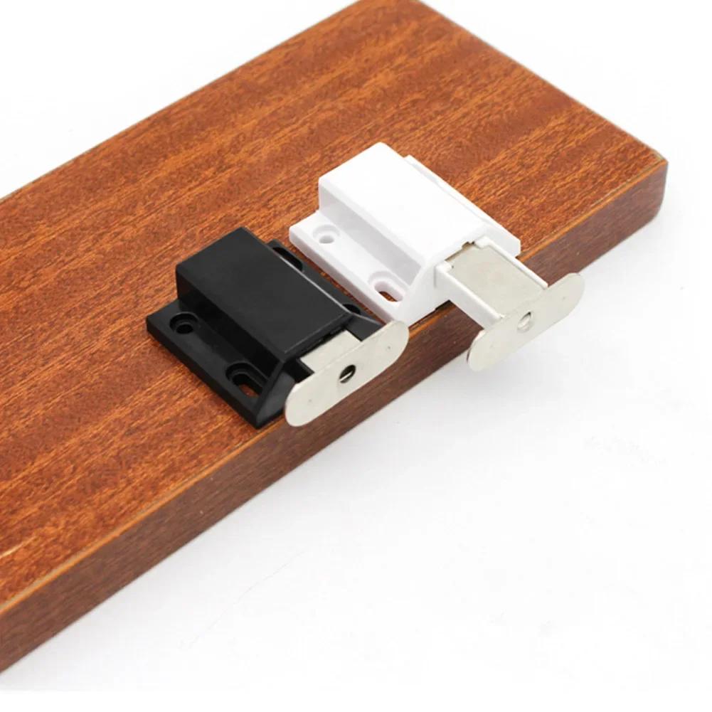 4pcs Cabinet Magnetic Catches Door Closer Kitchen Cupboard Wardrobe Catch Latch Pressure Rebound Collision Furniture Hardware