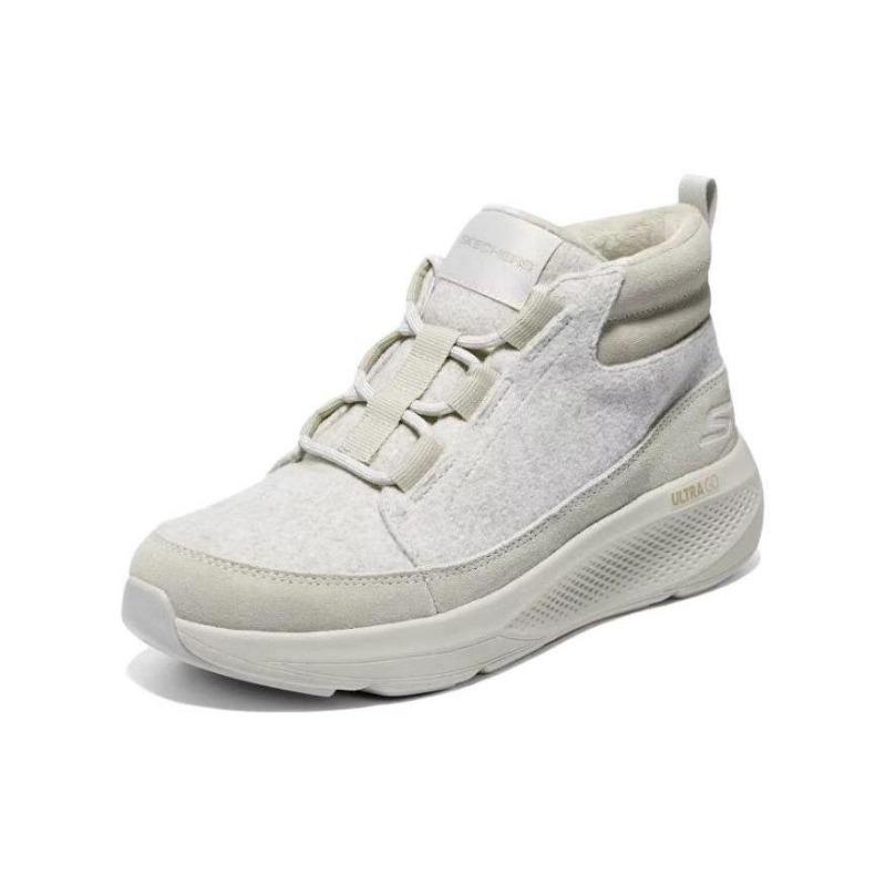 Skechers Women High Top Shock Absorbing Running Shoes Beige 144532-NAT
