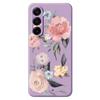 For Samsung Galaxy A17 5G Case Big Flowers Pattern Printing Straight Edge TPU Phone Back Cover