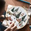Handmade Craft Christmas Embroidery Kit Christmas Patterns Starter Embroidery Kit  Adults