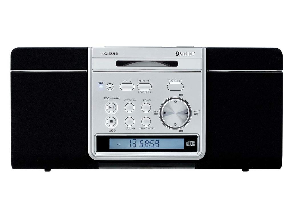 Koizumi Stereo CD System Bluetooth Wireless Thin Wall Mountable Black SDB-4344/K