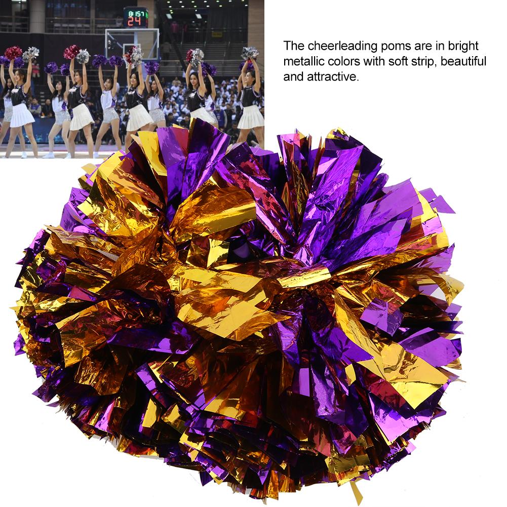 2шт двойные головки помпоны для танцев цветочный шар для спортивных матчей аксессуары