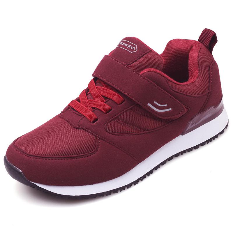 2025 осень и зима новая бархатная теплая обувь для ходьбы для пожилых нескользящая и износостойкая обувь для бега для пожилых легкая обувь для мамы