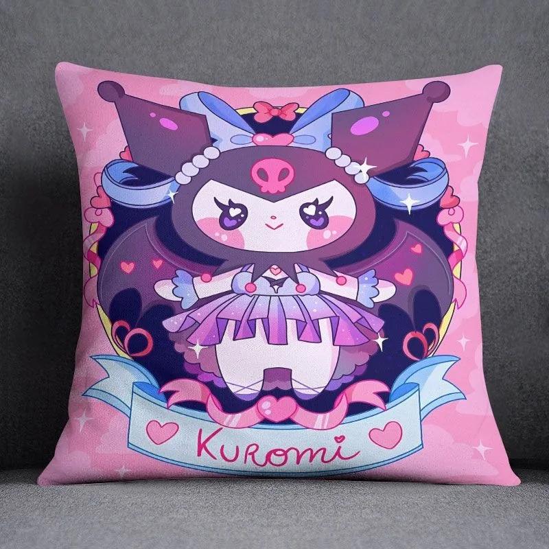 Мультяшная наволочка Sanrio Хелло Китти Куроми для диванной подушки в гостиной, декорация для спальни, детской комнаты