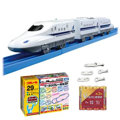Plarail N700A Shinkansen с фарами Базовый комплект рельсов Батарейки AA Запасные соединительные детали Комплект S-01 & & 4-Piece