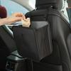 1pc Polyester Car Trash Can, Multifunctional Washable Foldable Hanging Storage Bag for Vehicle, Travel & Outdoor Use