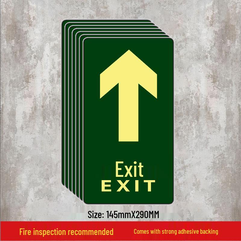 Luminous Self-Adhesive Floor Sticker for Fire Exit and Evacuation Pathway