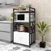 Mi Ling Скандинавская 4-ярусная напольная стойка для хранения с шкафчиком