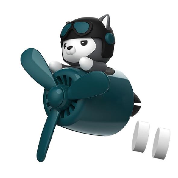 Автомобильный освежитель воздуха, автомобильный диффузор духов, зажим, медведь-пилот, вращающийся пропеллер, аромат, магнитный дизайн, автомобильный авто