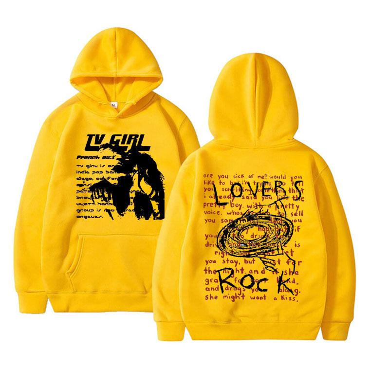 Толстовка с двусторонним принтом для девочек-телелюбителей, толстовка с капюшоном с французским выходом, постер альбома, толстовки унисекс, женская мода, большой свитшот