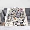 Hollow Knight Silksong Игровая карта Фланелевое одеяло-плед Загадочный кусок ковра Вязаное одеяло Автомобильное Легкое Тонкое Многофункциональное
