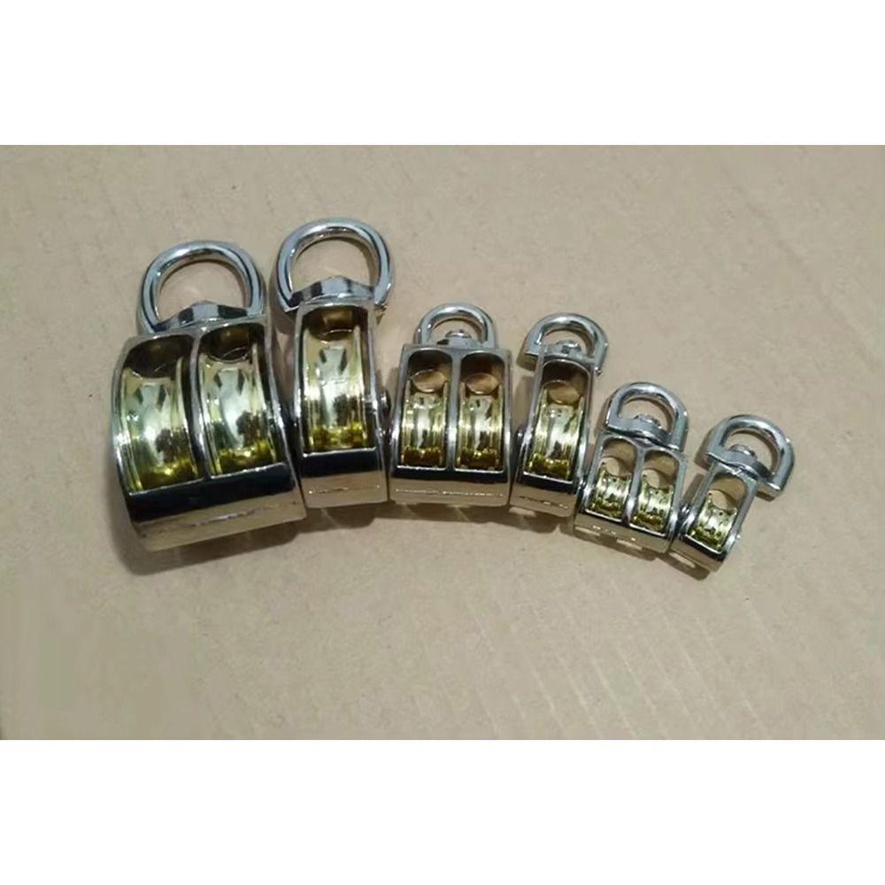 1Pcs 43/58/86mm Messenger Pulley Mini Metal Sheave Durable Moving Pulley Crown Block
