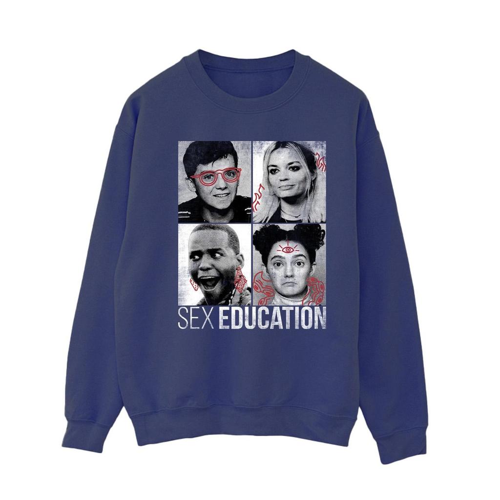 Netflix Womens/Ladies Sex Education Class Photos Sweatshirt