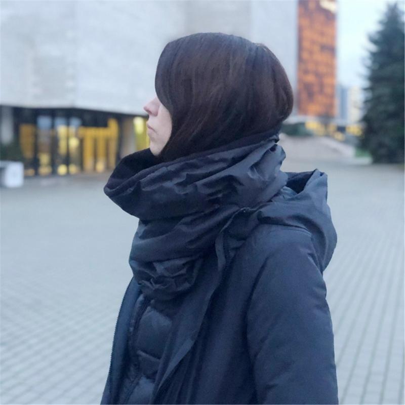 Взрослый хлопковый платок для улицы, зимний теплый стеганый головной убор, шаль с капюшоном, ветрозащитная шапка-пуховик, унисекс, повседневный головной убор