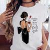 Летний топ с круглым вырезом и принтом 3D City Girls, модные повседневные футболки с короткими рукавами для женщин