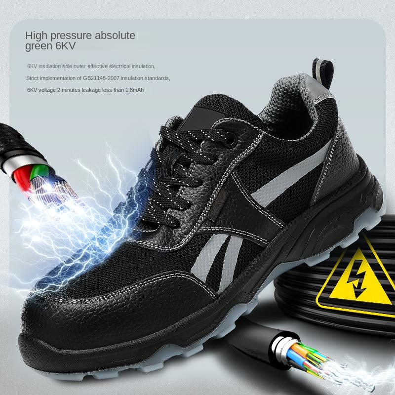 Labor Insurance Shoes, Wear-resistant Shoes, Anti-smashing, Anti-piercing, Non-slip and Deodorant Steel Head Shoes, Electrical Insulating Shoes