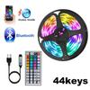 Комплект светодиодной ленты 5050 RGB с 24-кнопочным пультом и Bluetooth-управлением, 5 В, для подсветки фона телевизора