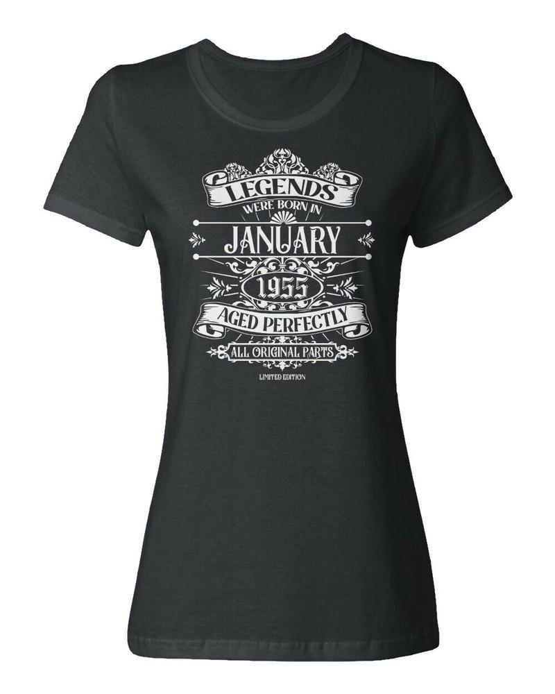 January 1955 Born Legends Tee Funny Birthday Gift Ladies039 Crewneck T-Shirt