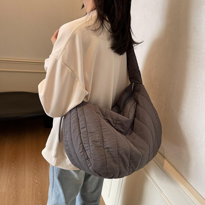 Складная сумка через плечо с завязками, женская сумка для пельменей большой вместимости, сумка через плечо для поездок на работу