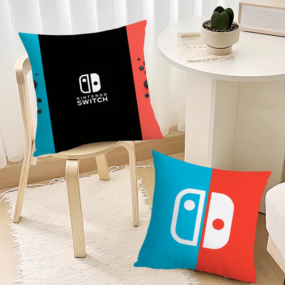 Игра S-Switch Синий Красный наволочка Подушка Гостиная Изголовье Спальня Офис Подушка Подушка Диван Подушка для сна