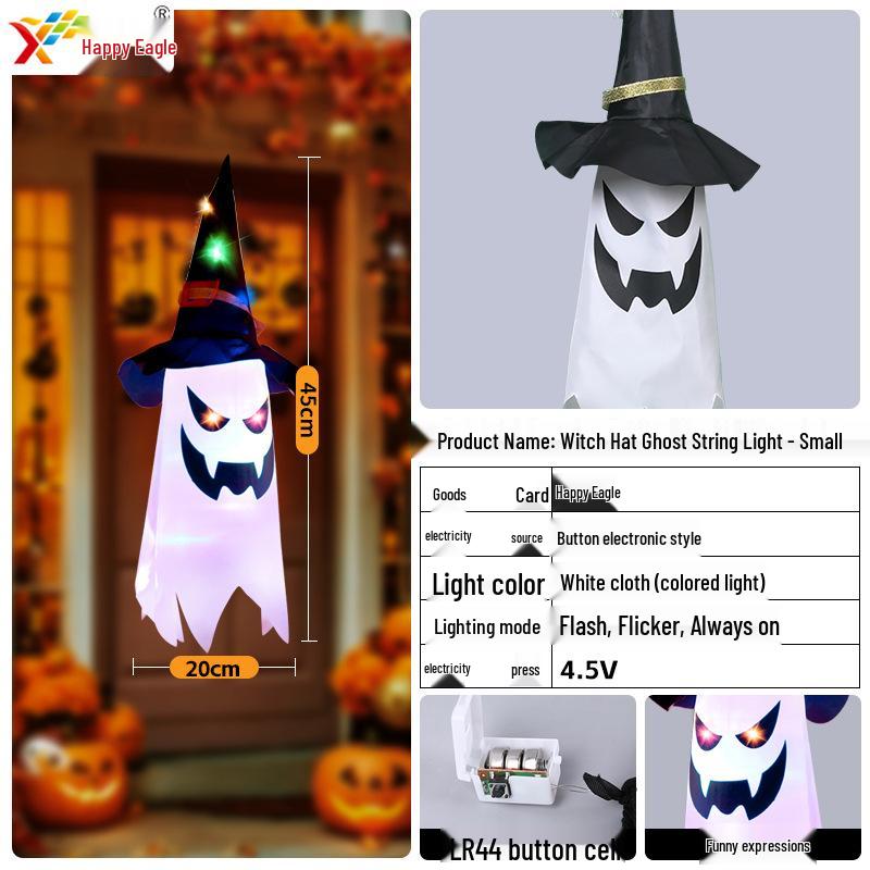 New Halloween LED Ghost Hanging Lights for Halloween Decor