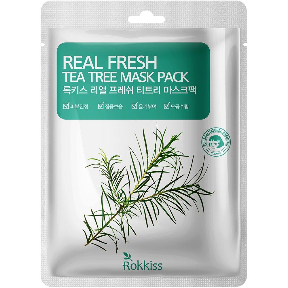 Rokkiss Real Fresh Tea Tree Mask Pack, 23g, 1 Pack