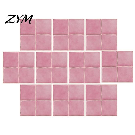 Easy to Apply Wall Tiles Brick Stickers, Self-Adhesive Peel And Stick Backsplash Tiles, Waterproof Shiny Surface Decoration Moisture-proof Decor