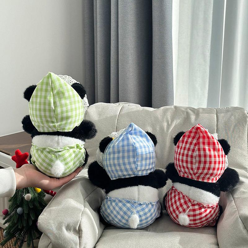 Новая плюшевая игрушка-панда в виде младенца-нагрудника, кукла-периферия в виде гигантской панды в зоопарке, сувенирная тряпичная кукла