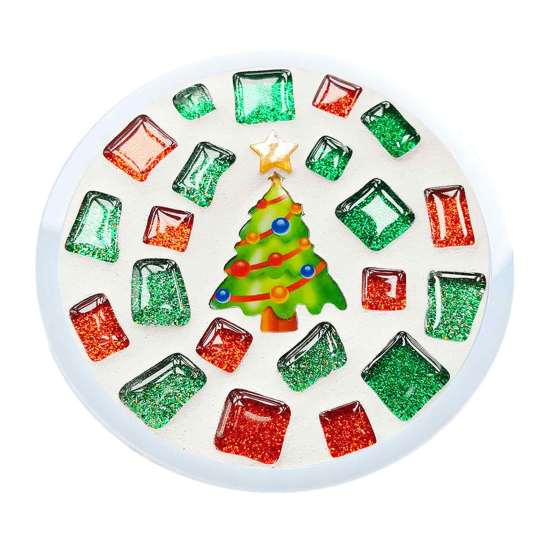 Unique Holiday Table Setting DIY Acrylic Coaster Making Kit, Christmas Theme Decorative Craft,Waterproof Mat Accessories Creative for And Parent-child