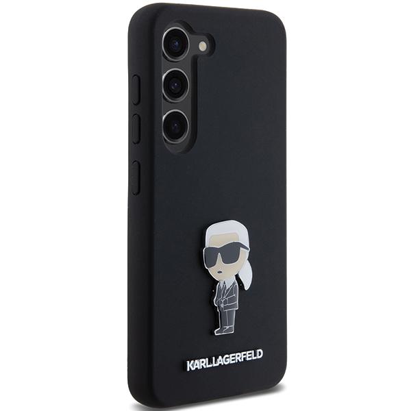 Etui Karl Lagerfeld Silicone Ikonik Metal Pin Do Galaxy S23+, Czarne