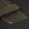 Womens Gold Plated Chain Necklace Thin Adjustable Basic Choker Everyday Wear