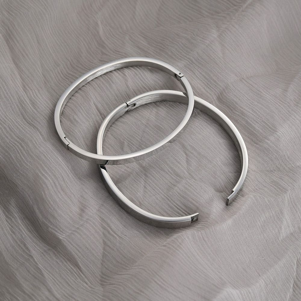 Decoration Temperament Minority Design Women Bracelets Simple Pulseras Cuff Bangles Couple Bangles
