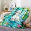 Frieren2 Flannel Blanket, High quality Comfortable for All Seasons, Home Decor, Warmth and Comfort