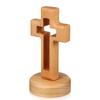 Wooden Jesus Crucifix - Religious Wall and Table Decor for Church, Christian Gift