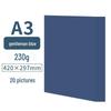 A4 Blue Card Paper Set (230g) - Dark Blue, Lake Blue, Haze Blue, Tibetan Blue, Sky Blue - Ideal for Kindergarten Crafts