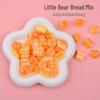 Мини Медведь Хлеб Смола Аксессуары: Заколка для волос, Магнит, Клей-крем, DIY Имитация еды, Игрушка